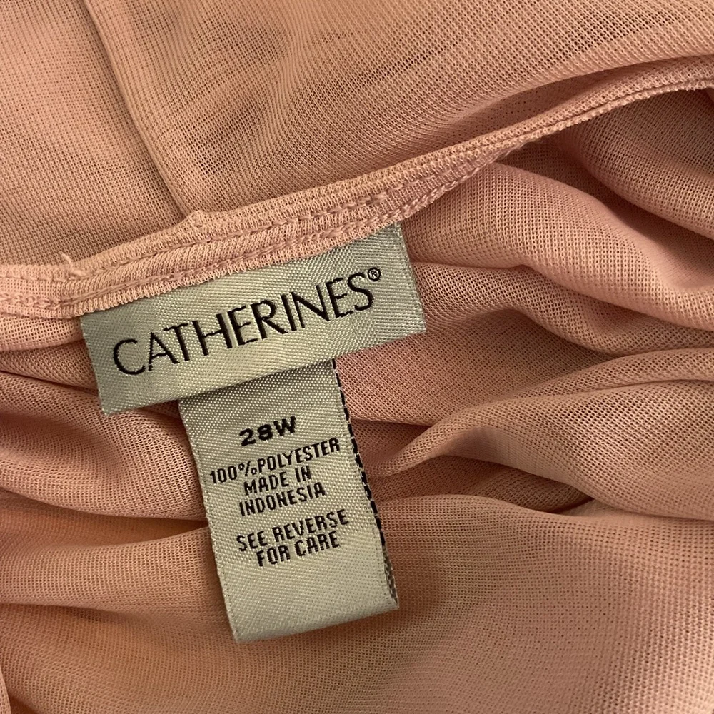 Catherine’s 2 Piece Dress Sparkly Dusty Rose Size 28W Plus Size - Picture 6 of 6